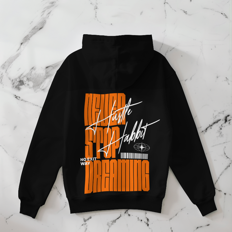 Three-Panel Fleece Hoodie