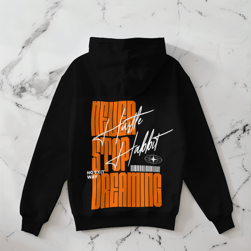 Three-Panel Fleece Hoodie